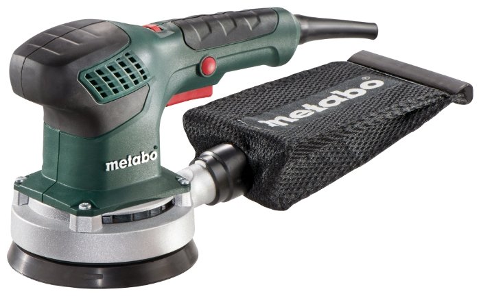 Эксцентриковая шлифовальная машина Metabo SXE 3125, сетевая, 310Вт, 125мм, 12000 об/мин, пылесборник, 1.5кг (600443000)