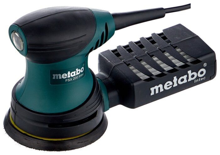 Эксцентриковая шлифовальная машина Metabo FSX 200 Intec, сетевая, 240Вт, 125мм, 11000 об/мин, 22000кол/мин, кейс, пылесборник, 1.3кг (609225500)