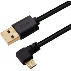 Переходник Greenconnect USB2.0-micro USB 2.0, армированный, морозостойкий, 15см, черный (GCR-UA8AMCB6-BB2S-0.15m)