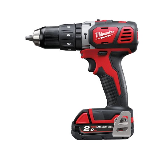 

Дрель-шуруповерт Milwaukee M18 BPD-202C, аккумуляторный, 50 Н·м, 1800 об/мин, 18V, 2 А·ч, Li-Ion, два акб, быстрозажимной патрон, кейс, 1.9кг (4933443515), M18 BPD-202C