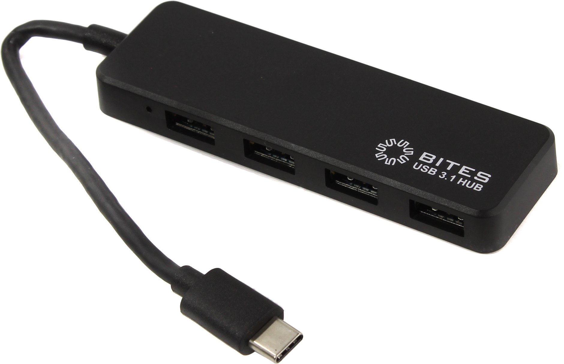 Концентратор 5bites HB34C-311BK, 4xUSB 3.0, черный + подключается через порт USB Type C (HB34C-311BK)