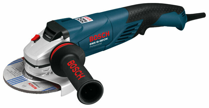

УШМ (болгарка) BOSCH GWS 15-150 CIH, сетевая, 1500Вт, 150мм, 9300 об/мин, 2.4кг (0.601.830.522), GWS 15-150 CIH