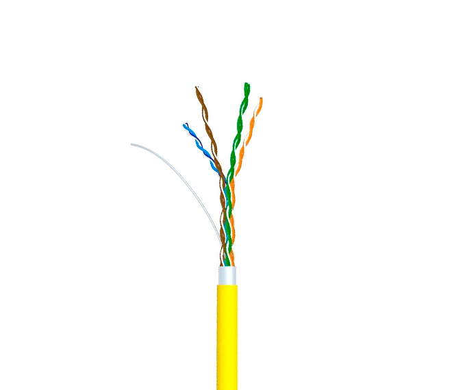 

Витая пара FTP кат.5e, 4 пары, CU, 305м., внутренний, одножильный, LSZH, желтый, Molex (39A-504-FT)