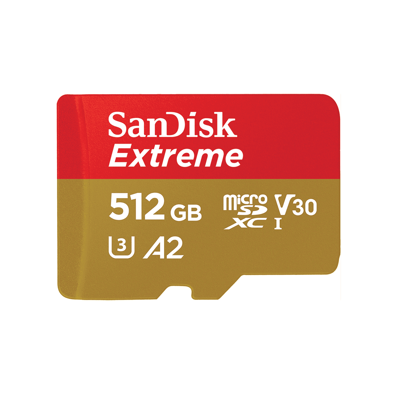 Карта памяти 512Gb microSDXC Sandisk Extreme Class 10 UHS-I U3 + адаптер