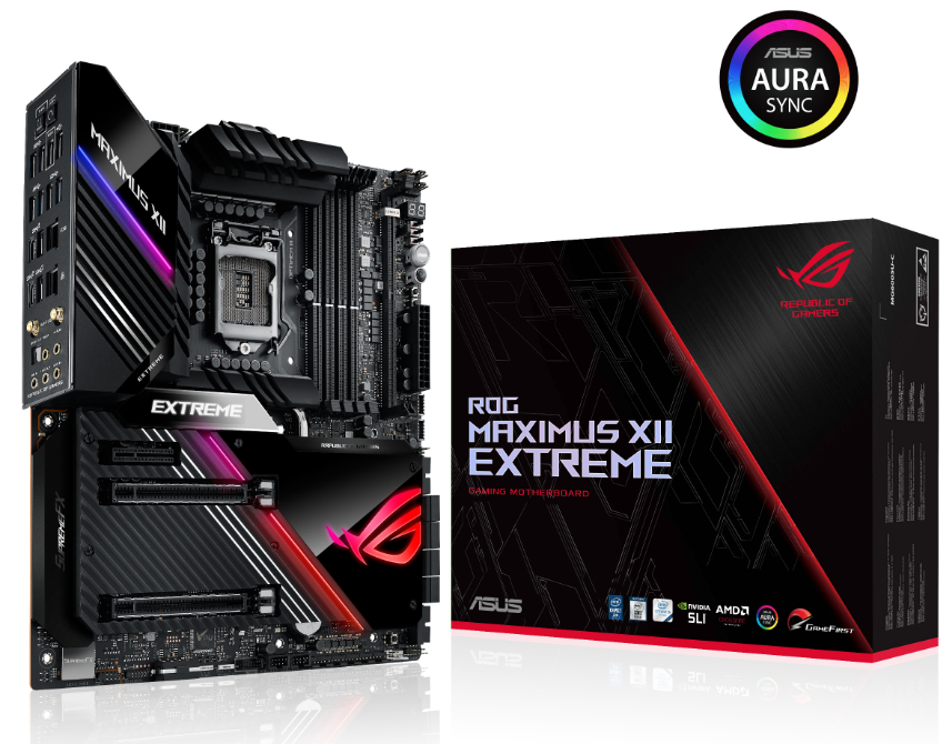 

Материнская плата ASUS ROG MAXIMUS XII EXTREME, Socket1200, Intel Z490, 4xDDR4, 2PCI-Ex16, 8SATA3, 7.1-ch, 2.5GLAN, 10GLAN, 15, USB Type-C, EATX, Retail, ROG MAXIMUS XII EXTREME