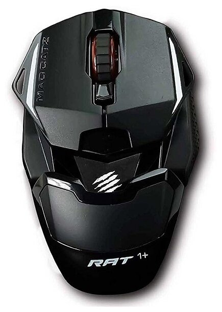 

Мышь проводная Mad Catz R.A.T. 1+, 2000dpi, оптическая светодиодная, USB, черный (MR01MCINBL000-0), R.A.T. 1+