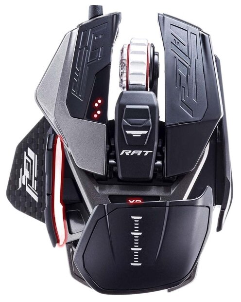 

Мышь проводная Mad Catz R.A.T. PRO X3, 16000dpi, оптическая светодиодная, USB, черный (MR05DCINBL001-0), R.A.T. PRO X3