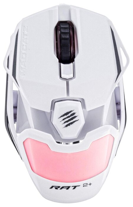 

Мышь проводная Mad Catz R.A.T. 2+, 5000dpi, оптическая светодиодная, USB, белый (MR02MCINWH000-0), R.A.T. 2+
