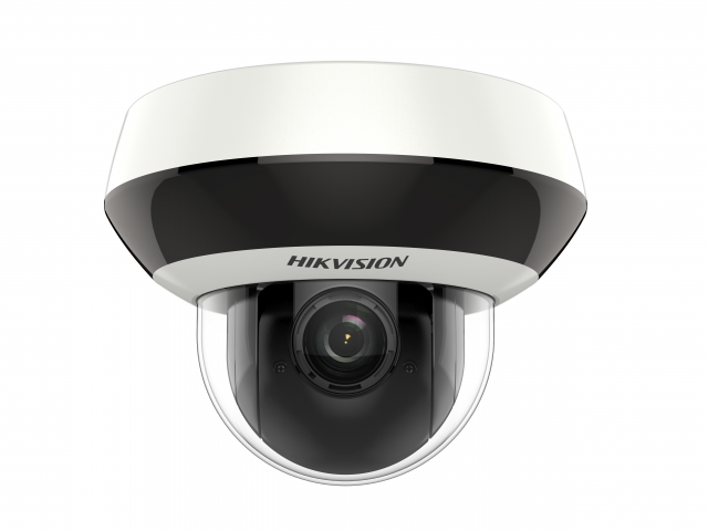 IP-камера HikVision DS-2DE1A200IW-DE3 4мм, купольная, поворотная, 2Мпикс, CMOS, до 1920x1080, до 30кадров/с, ИК подсветка 15м, POE, -10 °C/+55 °C, белый/черный, цвет белый/черный - фото 1