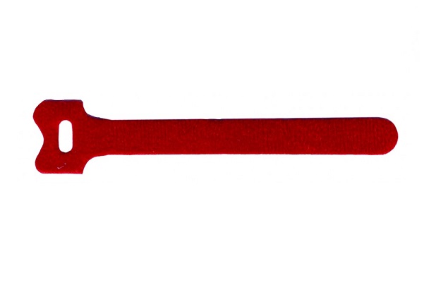 Стяжка-липучка Lanmaster LAN-VCM125-RD, 1.1 см x 125 мм, 20 шт., красный