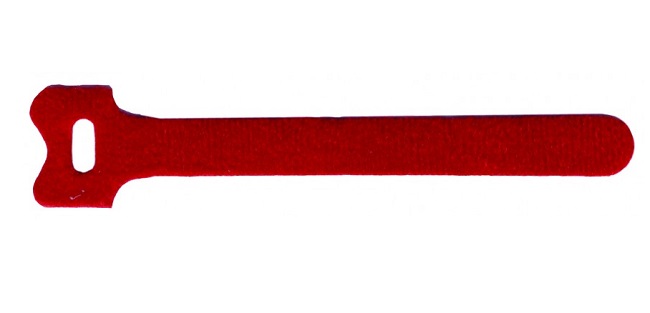 Стяжка-липучка Lanmaster LAN-VCM210-RD, 1.6 см x 210 мм, 20 шт., красный