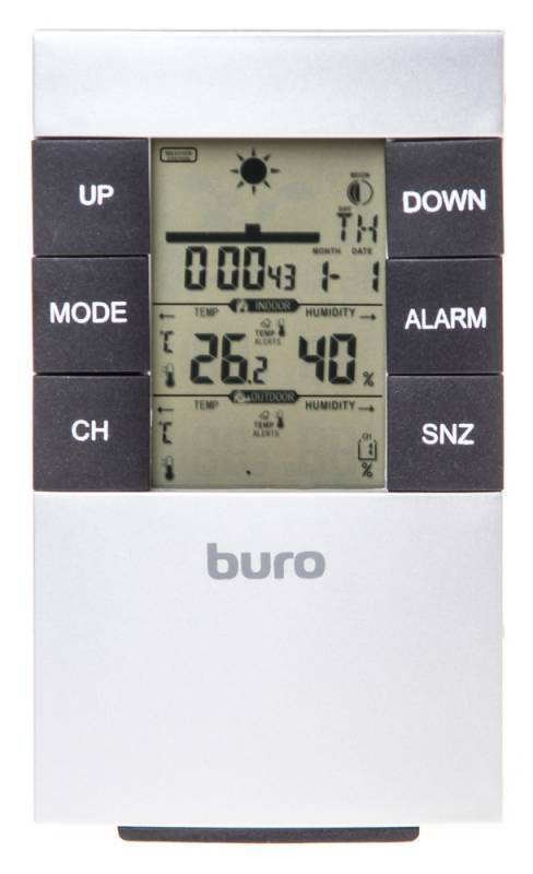 Метеостанция с беспроводным датчиком, Buro H146G