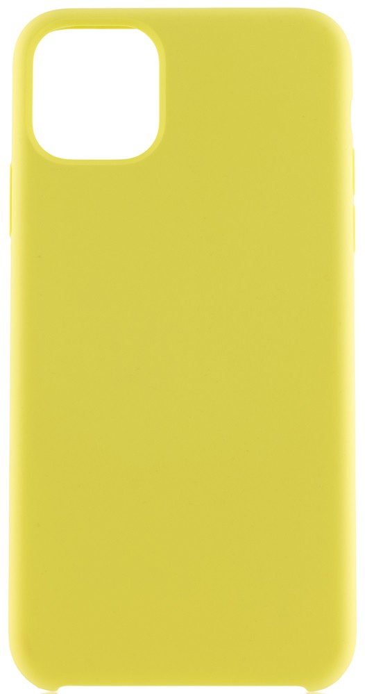 Чехол-накладка BROSCO Softrubber для смартфона Apple iPhone 11 Pro Max, силикон, желтый (IP11PM-SOFTRUBBER-YELLOW)