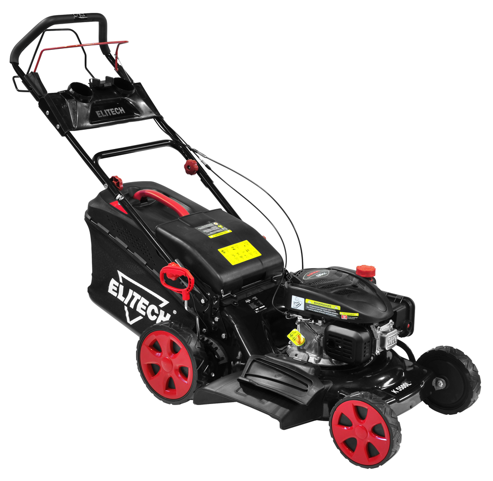 

Самоходная газонокосилка ELITECH К 5500L, бензиновая, 5 л.с., ширина скашивания 49см, высота скашивания 25мм-75мм, объем травосборника 60 л, 35кг, К 5500L