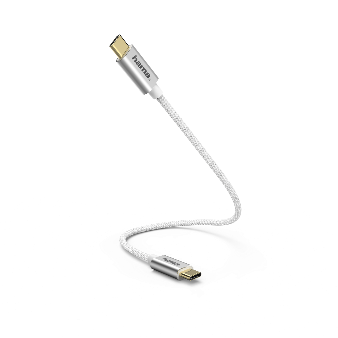 

Кабель Hama USB Type-C-Type-C, Позолоченные разъемы, нейлон, 480 Мбит/c, 20см, белый (183332)