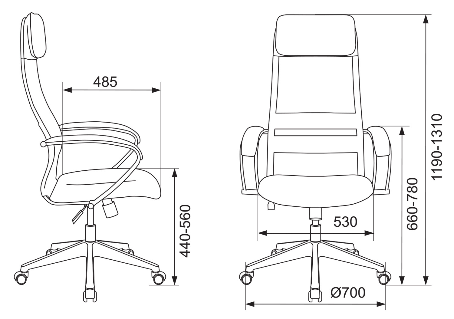 Кресло бюрократ ch 608 fabric