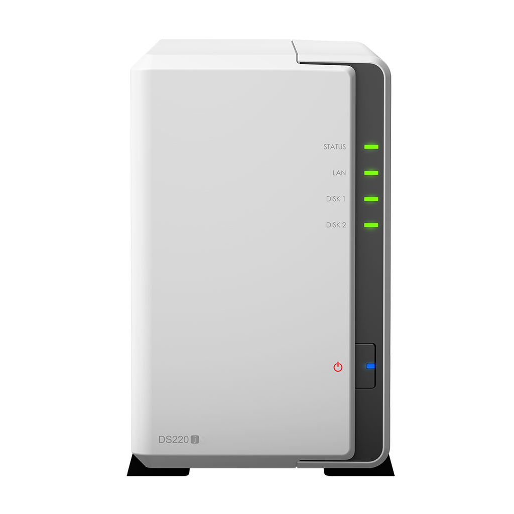 Сетевой накопитель (NAS) Synology DS220j, слоты 2x3.5" SATA3
