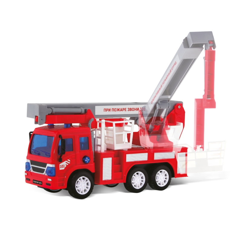Спецтехника Handers "Пожарная машина: Автовышка", 26 см, красный