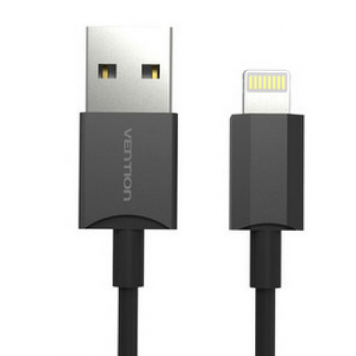 

Кабель Vention USB2.0(Am)-Lightning 8-pin, 1м, черный (VAI-C02-B100)