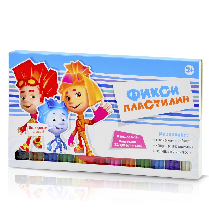 

Масса для лепки Фиксики, 12 цветов, 500 г (FIX1502-027)