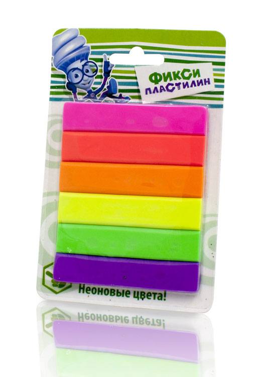

Масса для лепки Фиксики, 6 цветов, 60г (FIX1502-004)