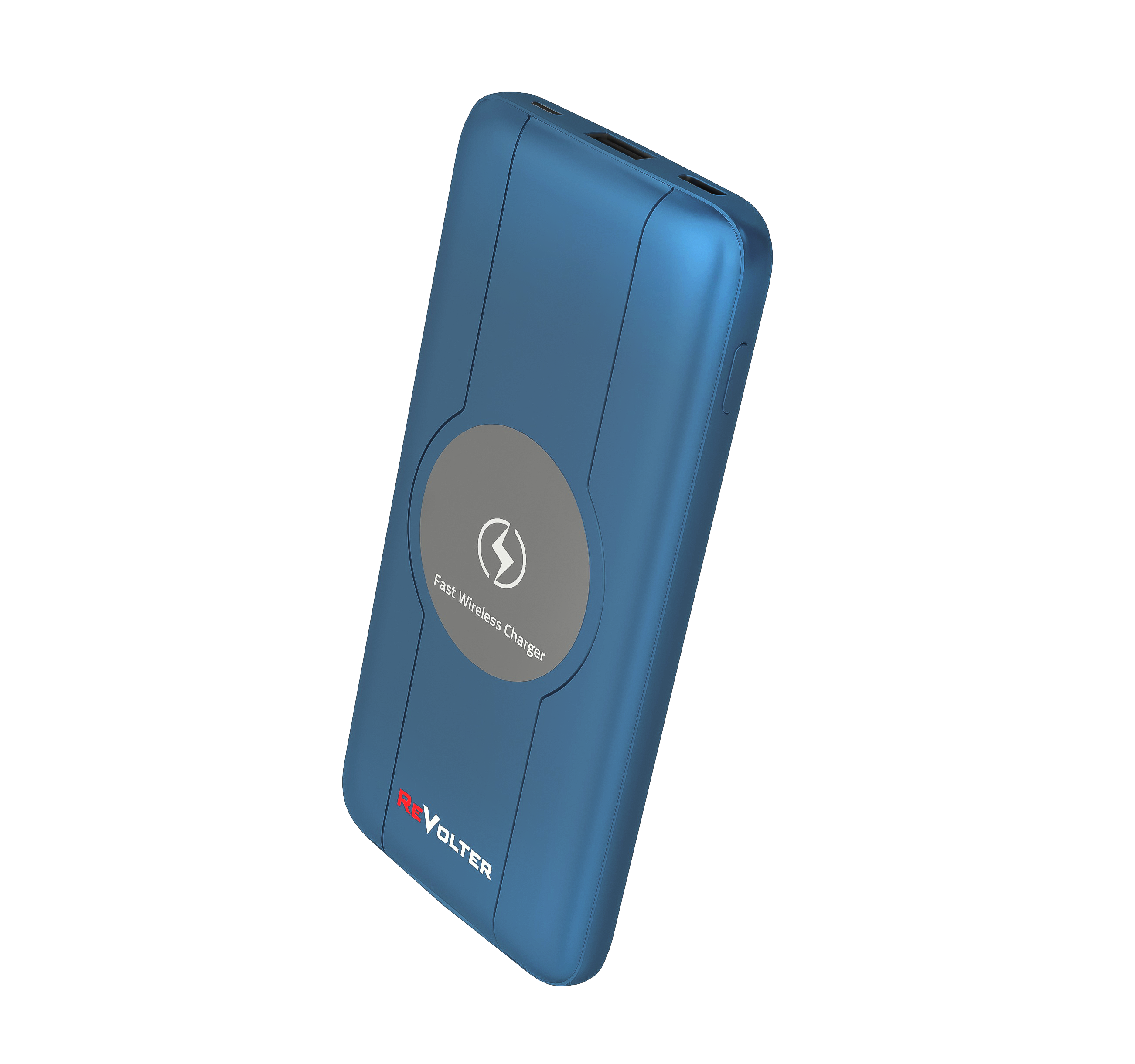 

Портативный аккумулятор (Powerbank) ReVolter 10000Qi, 10000mAh, 1xUSB, 3A, Type-C, QC, QI, синий, 10000Qi