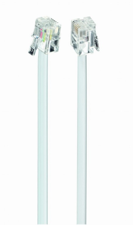 

Патч-корд телефонный, 3м, RJ11-RJ11, белый, Cabletech (TC6P4C-3M), TC6P4C-3M