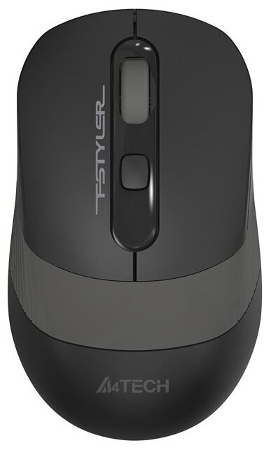 Мышь A4Tech FG10S, USB, черный/серый