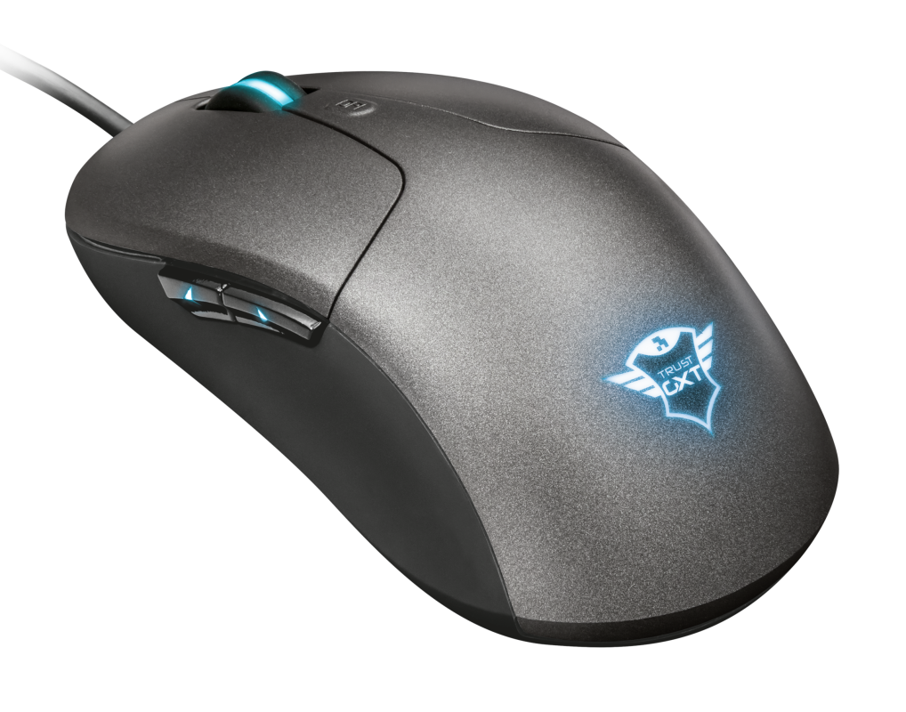 

Мышь проводная Trust GXT 180 Kusan, 5000dpi, оптическая светодиодная, USB, черный/серый (22401), GXT 180 Kusan