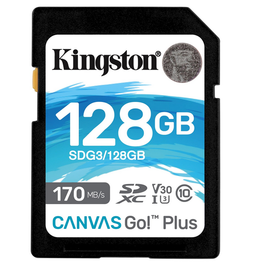 Карта памяти SDXC Kingston 128Gb Class 10 UHS-I U3 (SDG3/128GB)