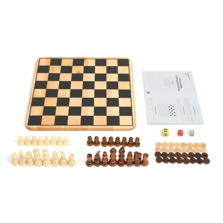 

Настольная игра Zilmer "Шахматы, шашки, нарды", игроков: 1-2 (ZIL0501-026), "Шахматы, шашки, нарды"