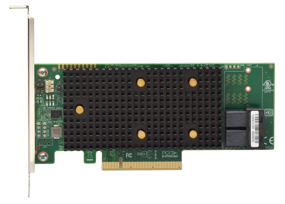 

Контроллер Lenovo ThinkSystem RAID 530-8i, SAS/SATA 12G, 8-port (miniSAS HD), RAID 0/1/5/10/50/JBOD, PCI-Ex8 (7Y37A01082), ThinkSystem RAID 530-8i