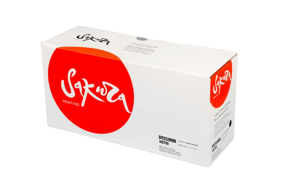 

Картридж лазерный Sakura SPC252HEBK (SPC252HEBK/407716), черный, 6500 страниц, совместимый для Ricoh Aficio SP C252/C262