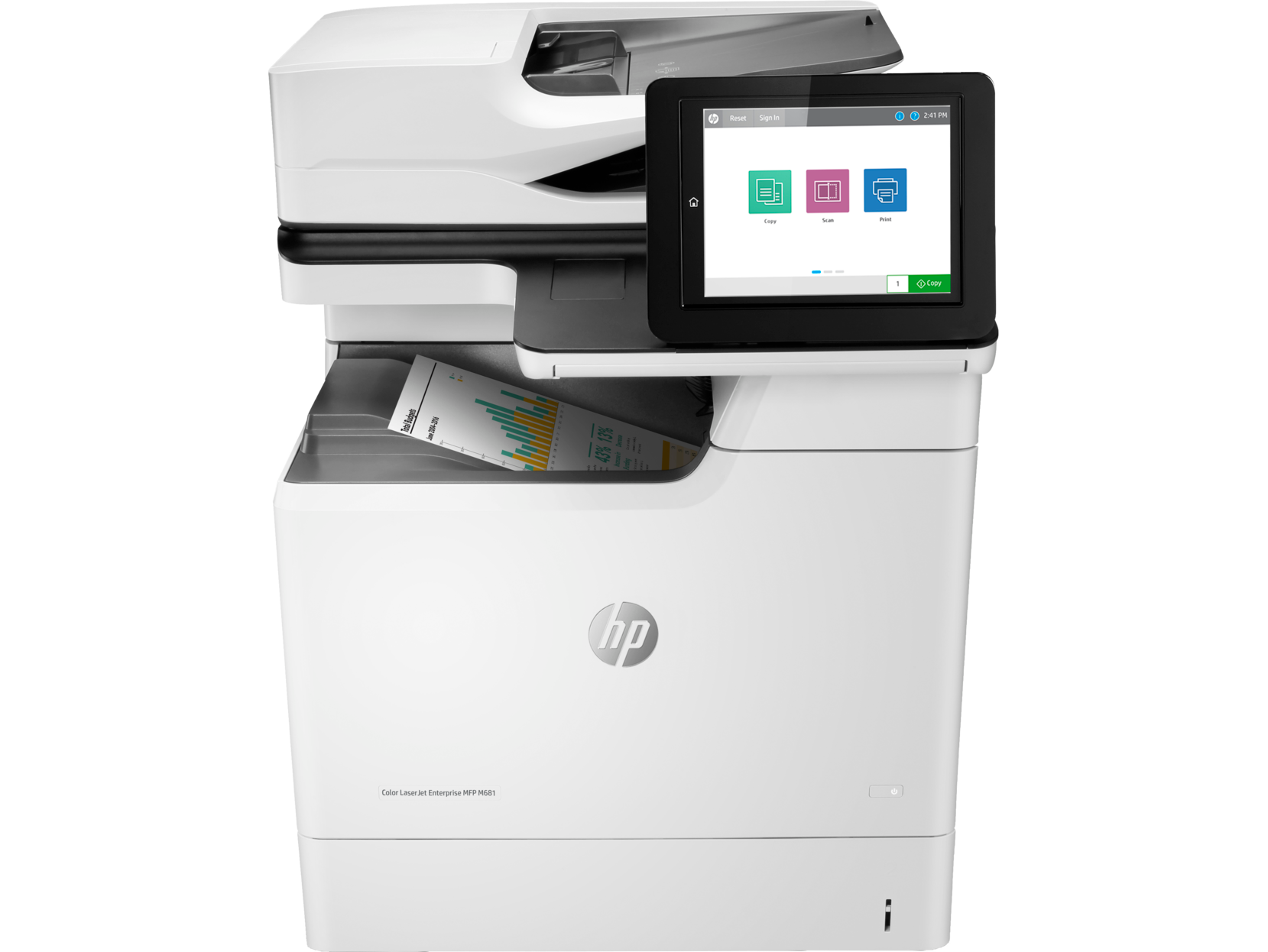 

МФУ лазерный HP Color LaserJet Enterprise M681dh, A4, цветной, 47стр/мин (A4 ч/б), 47стр/мин (A4 цв.), 1200x1200dpi, дуплекс, ДАПД-150 листов, сетевой, USB (J8A10A), M681dh