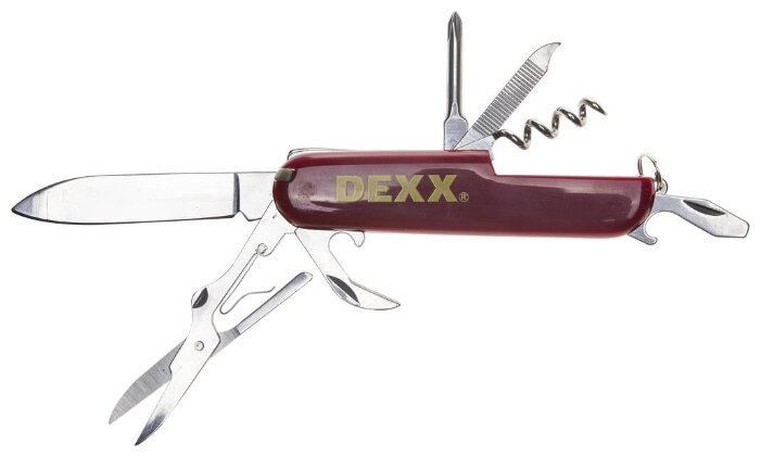 Нож 10 в 1, красный, Dexx 47645 (47645)
