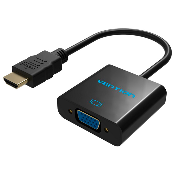 Мультимедиа конвертер Vention , HDMI -VGA + аудио, черный (VAA-V05)