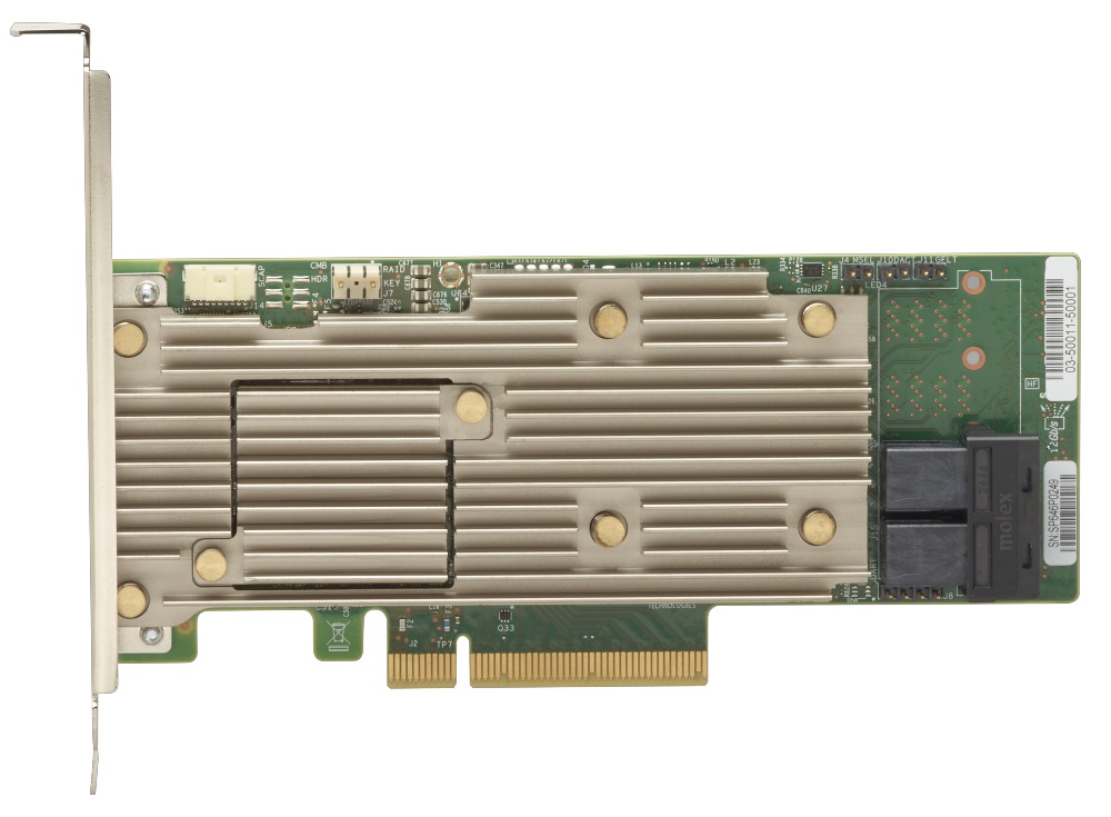 

Контроллер Lenovo RAID 930-8i, SAS/SATA 12G, 8-port (miniSAS HD), RAID 0/1/5/6/10/50/60/JBOD, 2Gb, PCI-Ex8 (7Y37A01084), RAID 930-8i
