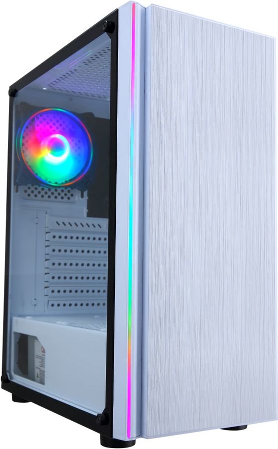 Корпус Formula CL-3302W, ATX, Midi-Tower, USB 3.0, RGB подсветка, белый, без БП (CL-3302W)