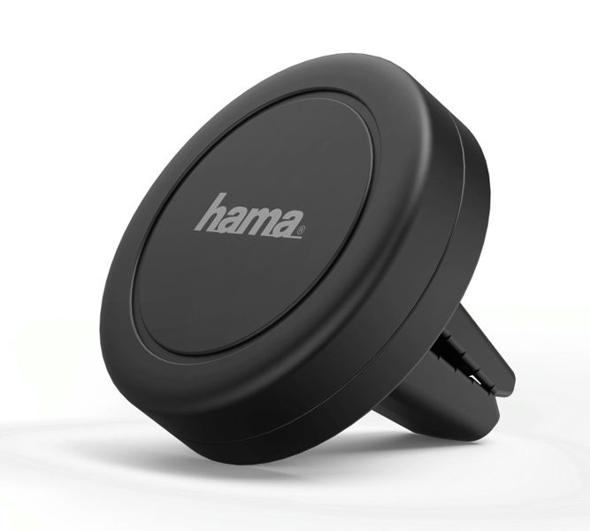 Автомобильный держатель Hama магнитный Magnet Vent для смартфонов универсальный на вентиляционную решетку черный 00188301 650₽