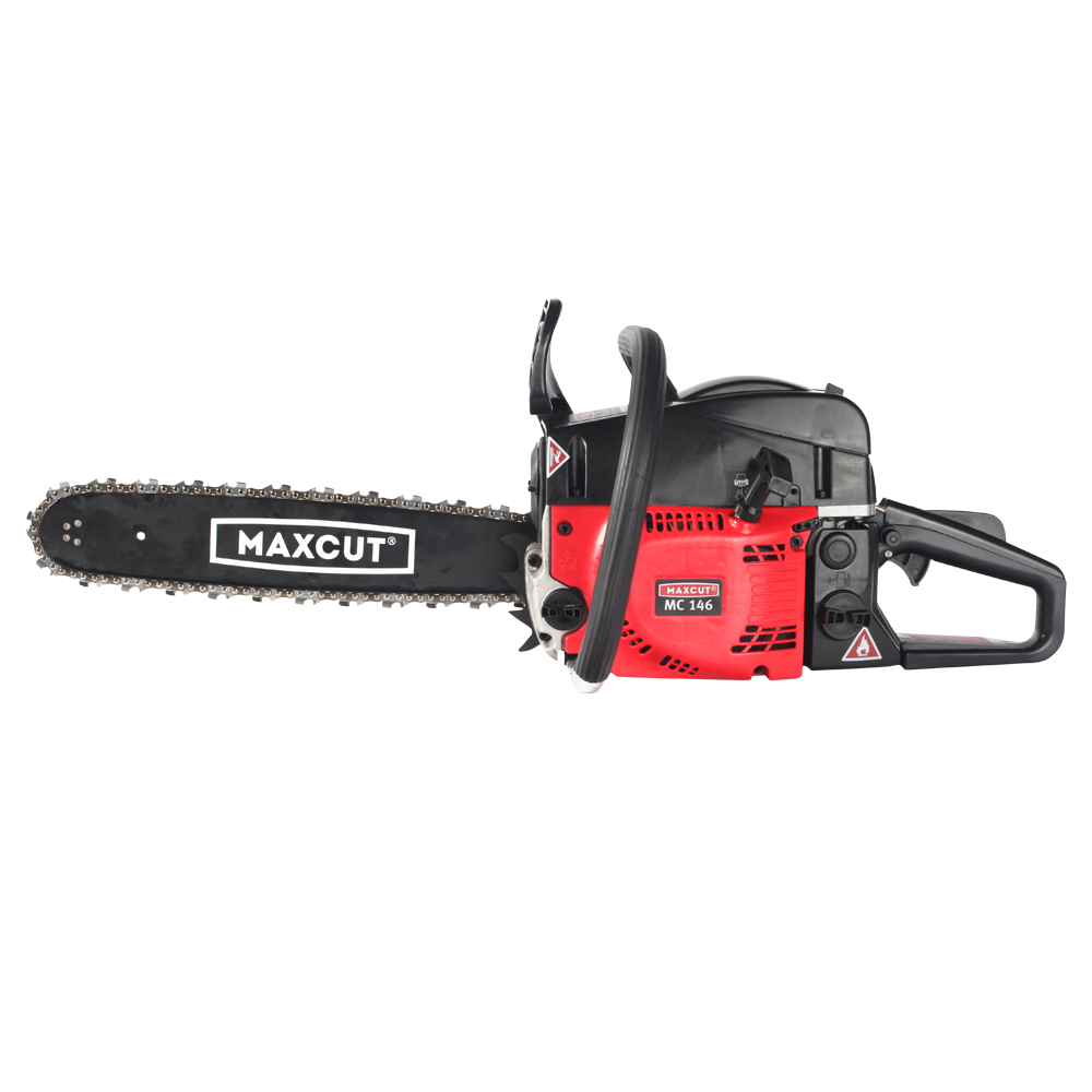 

Бензопила MAXCUT MC 146 Shark, 2200Вт, 2.9 л.с., бензиновая, шина 38 см, шаг 0.325 дюйма, емкость топливного бака 0.52 л, 5.9кг (22100147), MC 146 Shark