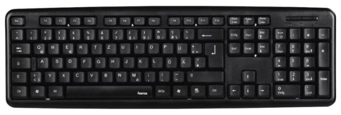 

Клавиатура проводная Hama Verano, мембранная, USB, черный (R1053930), Verano