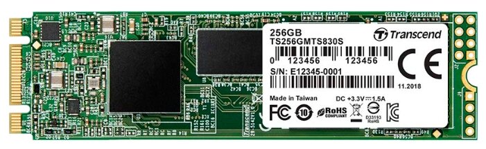 

Твердотельный накопитель (SSD) Transcend 256Gb 830S, 2280, M.2 (TS256GMTS830S)