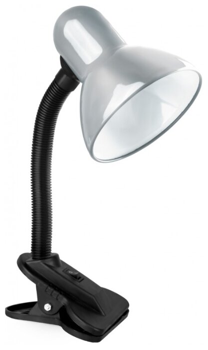 

Светильник на прищепке Camelion Light Solution KD-320 C03, E27, 60 Вт, без ламп, серебристый (10995), KD-320 C03