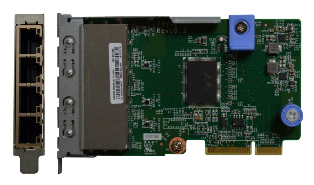Сетевой модуль Lenovo 7ZT7A00545, 4xRJ-45, 1 Гб/с