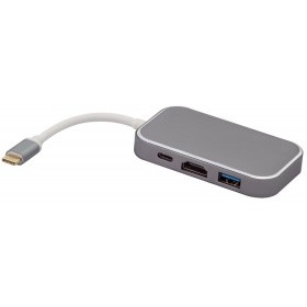 

Переходник (адаптер) USB 2.0 Type-C(M)-HDMI(19M), белый Greenconnect