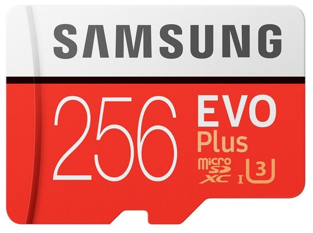 Карта памяти 256Gb microSDXC Samsung EVO Plus Class 10 UHS-I U3 + адаптер (MB-MC256GA/RU)