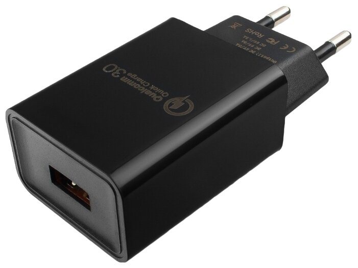 

Сетевое зарядное устройство Cablexpert MP3A-PC-17 18W, 1USB, Quick Charge, 3A, черный (MP3A-PC-17), MP3A-PC-17
