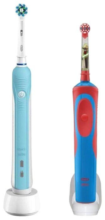 

ORAL-B Набор электрических зубных щеток Oral-B PRO 500 и Oral-B Stages Power "Звездные войны". белый/голубой (4210201193340), Pro 500 + Stages Power Звездные войны