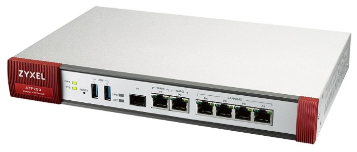 

Маршрутизатор ZYXEL ZyWALL ATP200, LAN: 4x1 Гбит/с, WAN 3x1 Гбит/сек (ATP200-RU0102F), ZyWALL ATP200