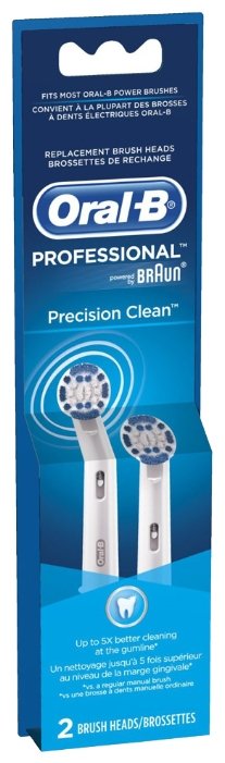 

Насадка Oral-B Precision Clean, водонепроницаемость, индикаторные щетинки, белый, 4 шт. (81496341), Precision Clean